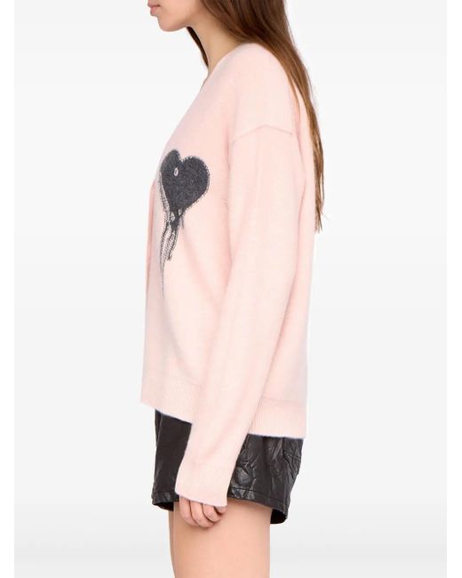 Zadig & Voltaire Pink Mirkaz Cashmere Cardigan