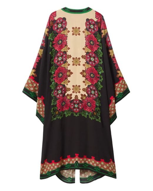 LaDoubleJ Black Kleid Mit Blumen-Print
