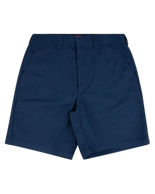 Supreme Blue Work Straight-Leg Shorts for men