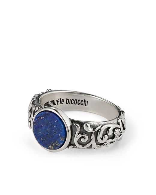Emanuele Bicocchi Blue Arabesque Malachite Ring
