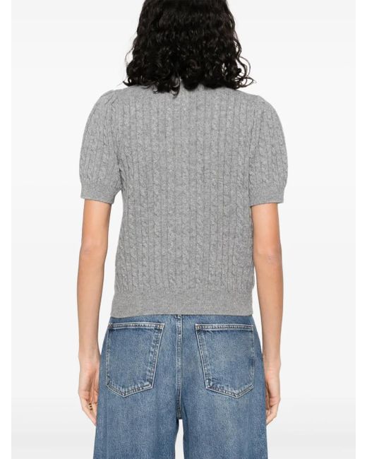 Sandro Gray Klassischer Cardigan