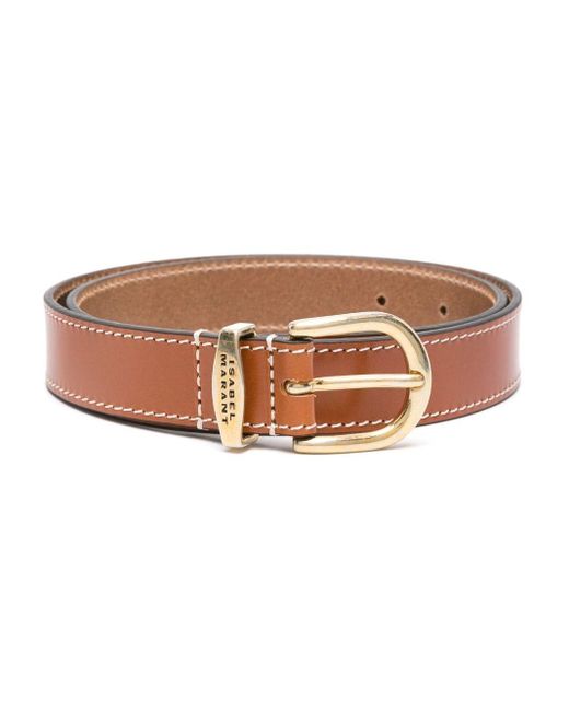 Isabel Marant Brown Zadd Leather Belt - Women's - Calf Leather