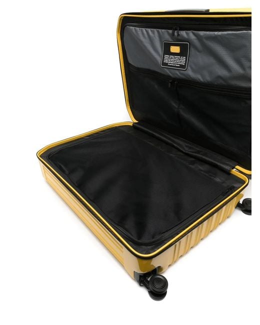 Piquadro Yellow Spinner High-Shine Suitcase for men