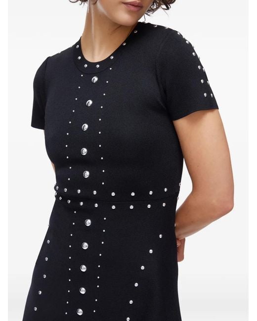 Liu Jo Black Knit Dress With Studs
