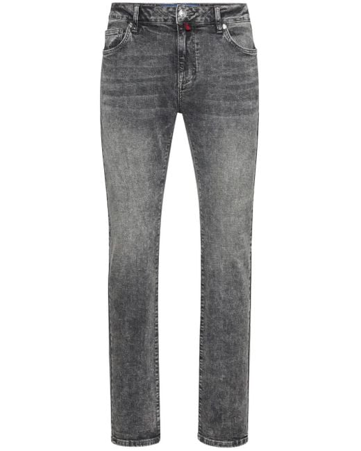 Billionaire Gray Straight-Leg Jeans for men