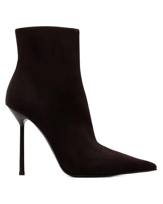 Le Silla Black 130Mm Pointed-Toe Stiletto Boots