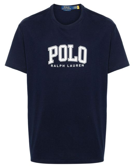 Polo Ralph Lauren Blue Logo-print Cotton T-shirt for men