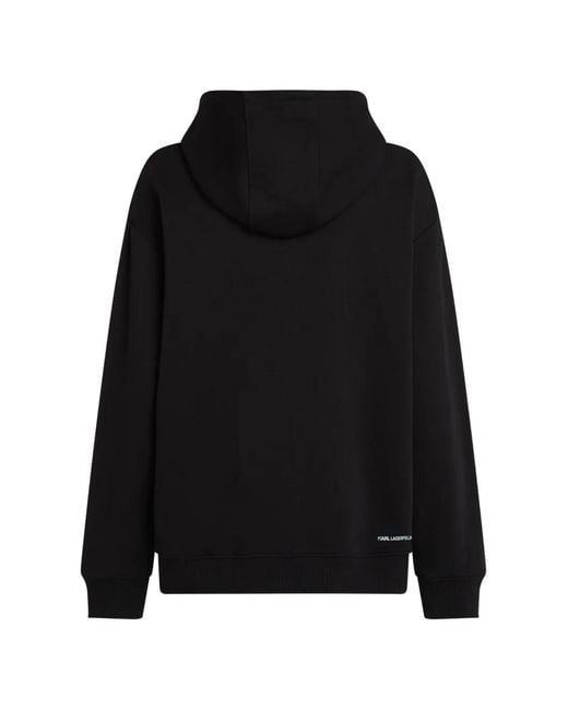 Karl Lagerfeld Black Ikon Choupette Hoodie