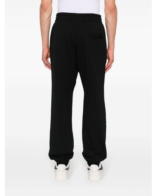 Pantalones de chándal con logo bordado MSGM de hombre de color Black