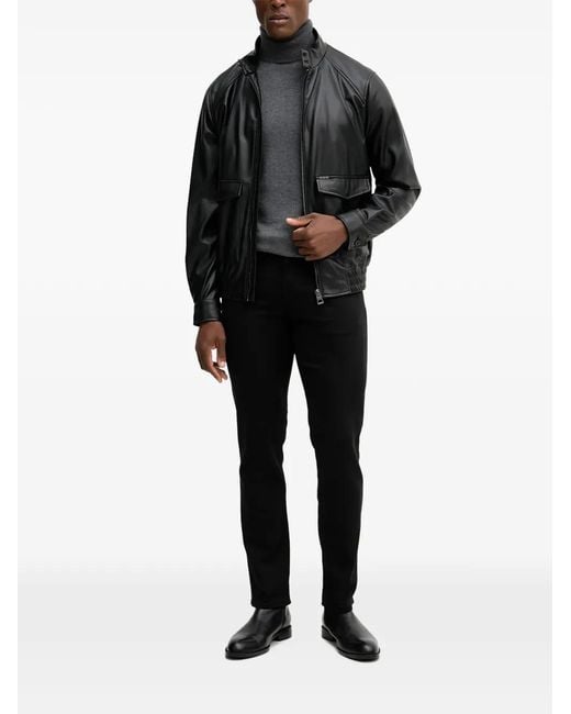 Guess Black Pocket Zip Jacket for men