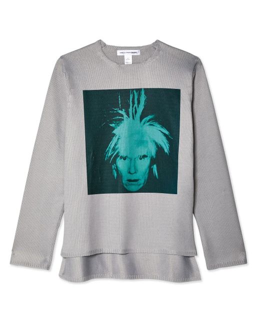 Pull Superposé À Imprimé Graphique Comme des Garçons pour homme en coloris Gray