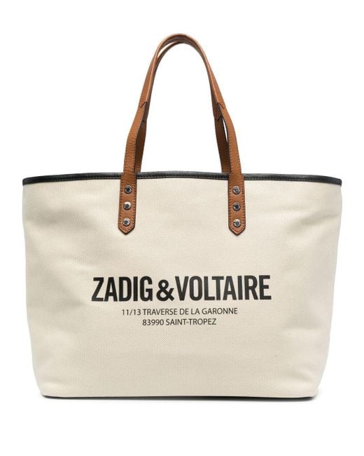 Zadig & Voltaire Multicolor Mick Canvas St Tropez Handtasche
