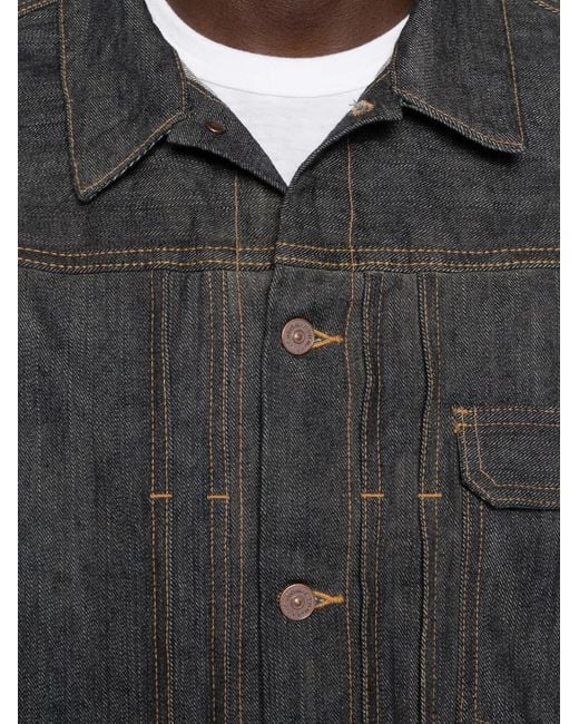 Visvim Gray Mud Od Denim Jacket for men