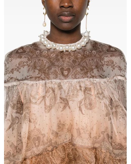 Zimmermann デコラティブ ミニドレス White