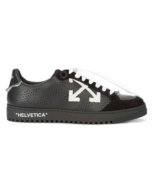 Off-White c/o Virgil Abloh Black Helvetica Sneakers for men