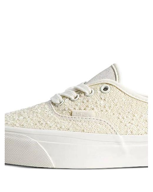 Vans White Authentic Beaded Sneakers for men