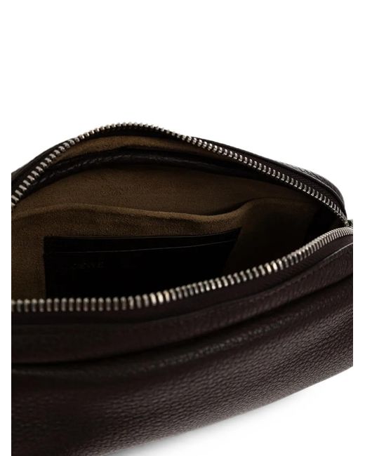 Loewe Black Small Pebble Messenger Bag for men