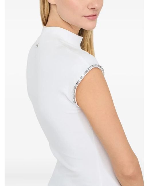 Liu Jo White T-Shirt mit Strass