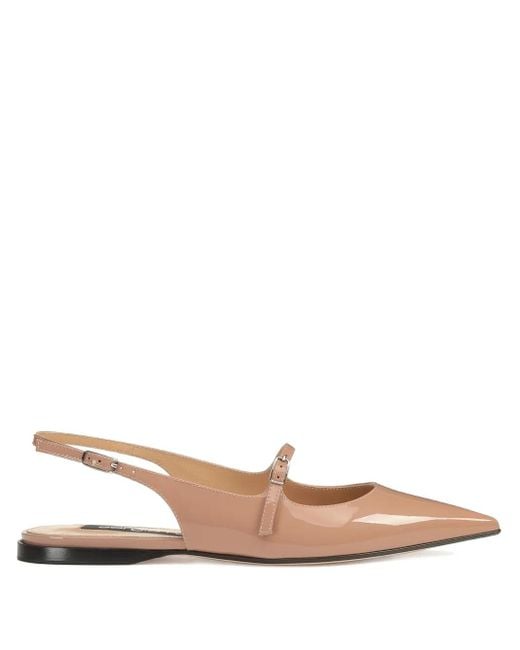 Sergio Rossi スリングバック パンプス ナチュラル | Lyst