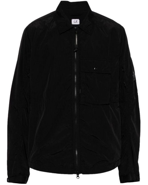 C P Company Black Lightweight Long-sleeve Jacket for men