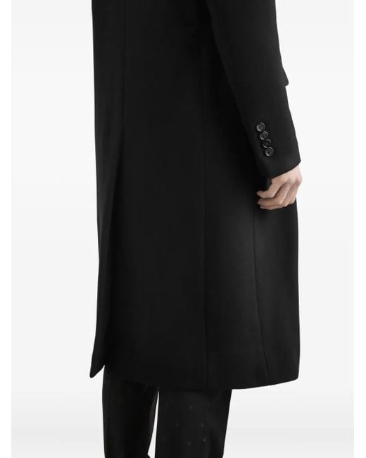 Dolce & Gabbana Black Double-Breasted Coat for men