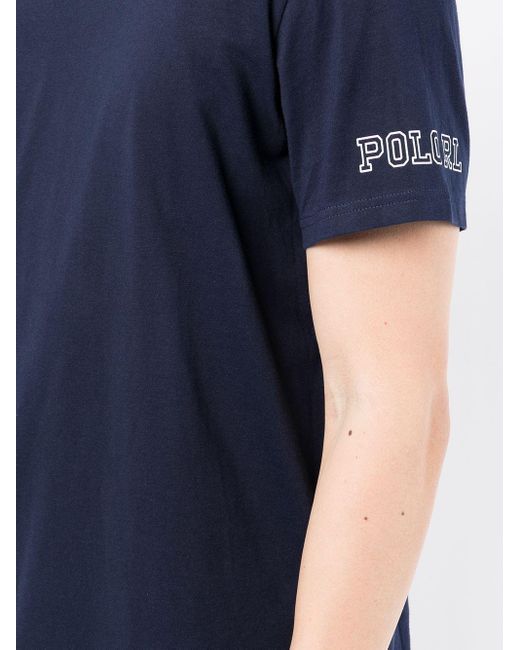 Polo Ralph Lauren T-shirt Met Logoprint in het Blue voor heren