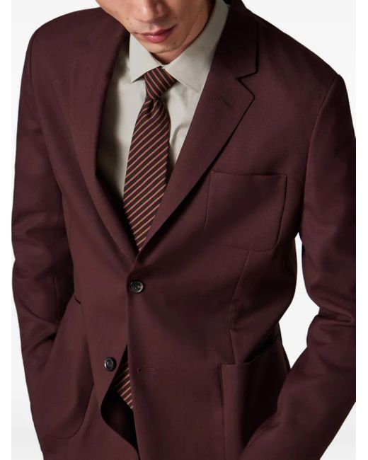 Paul Smith White Striped Tie for men