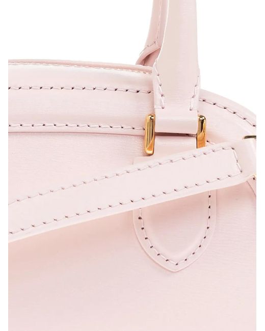 Alexander McQueen Pink Mini Leather Tote Bag