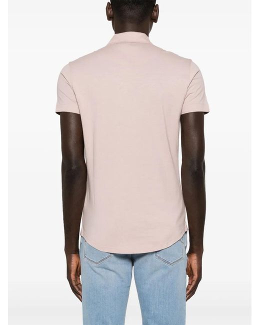 Orlebar Brown Pink Sebastian Cotton Silk Polo Shirt for men