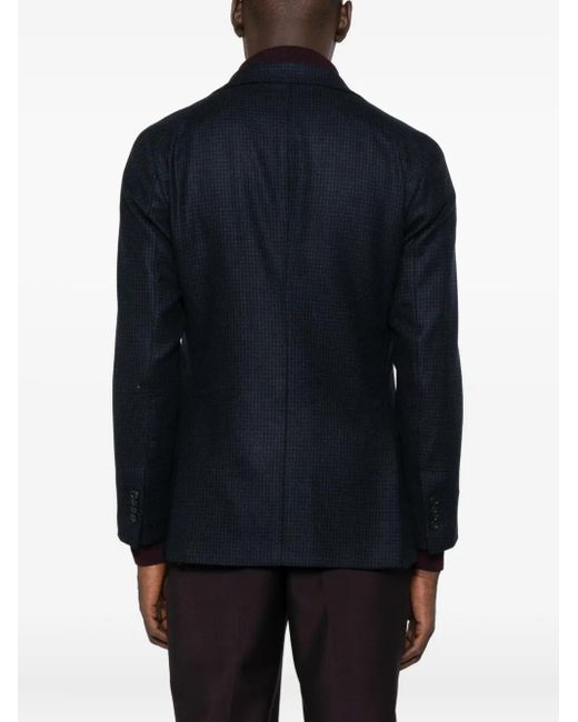 Tagliatore Jacke Mit Hahnentrittmuster in Blue für Herren