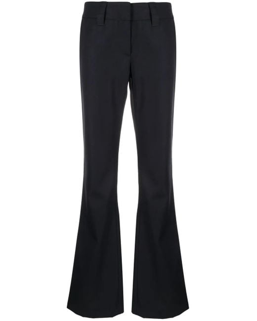 Palm Angels Blue Flared Pants