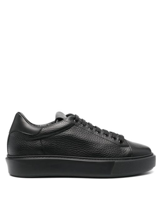 メンズ Giuliano Galiano ローカット レザースニーカー Black