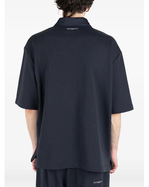 Societe Anonyme Blue Polo Polo 92 À Poche Plaquée Et Manches Courtes for men
