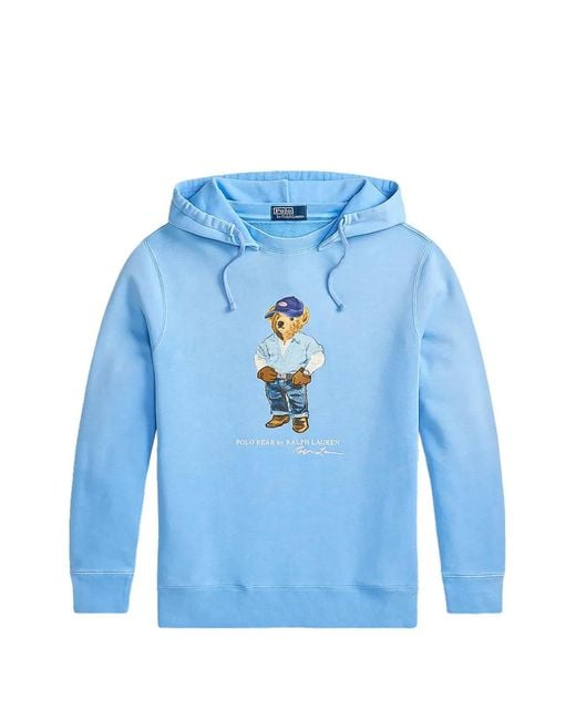 Polo Ralph Lauren Blue Polo Bear Hoodie for men