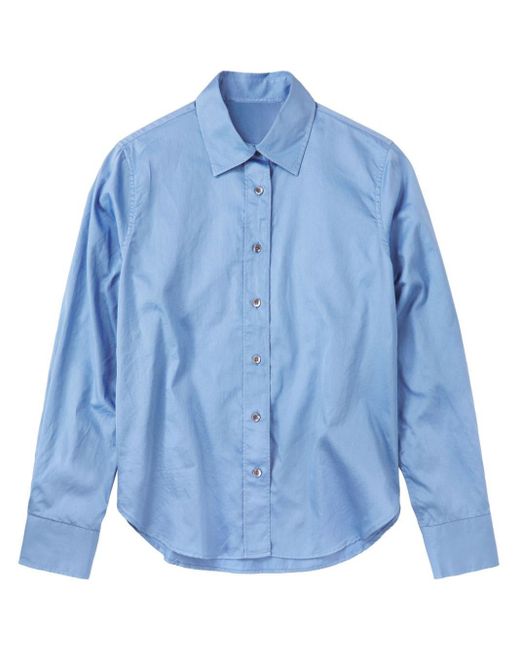 Closed Blue Long-sleeve Cotton Shirt