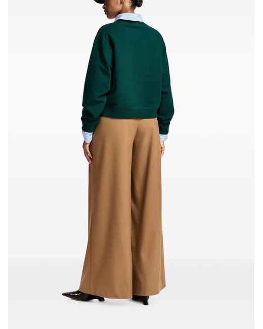Essentiel Antwerp Green Sweat À Sequins Brodés