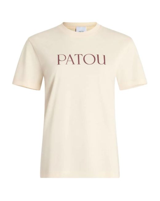 Patou Natural T-Shirt Mit Logo-Print