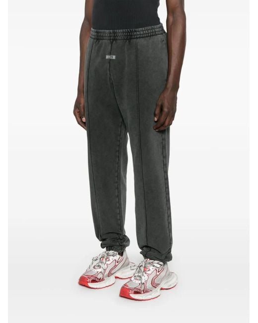 Gcds Gray Sweatpants With Bleached Effect for men