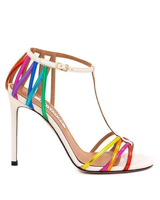 Aquazzura レザーサンダル Pink