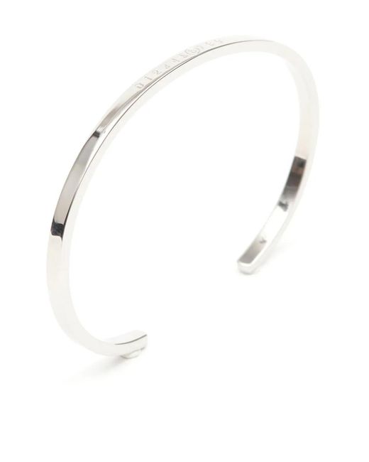 MM6 by Maison Margiela Natural Numeric-Signature Engraved Bracelet