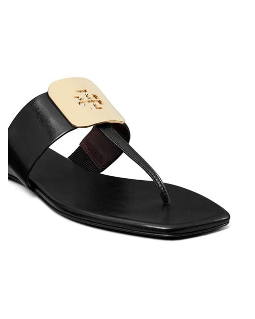 Tory Burch Black Georgia Sandals (Perfect) Sandals
