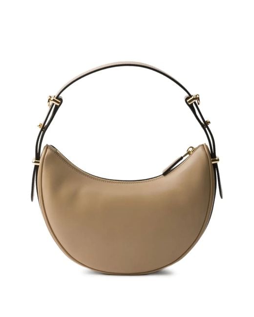 Prada Metallic Small Arqué Shoulder Bag