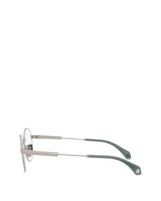 Moncler White Suffuse Round-Frame Sunglasses