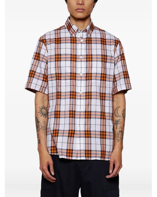 Burberry White Taxham Short-Sleeve Shirt for men