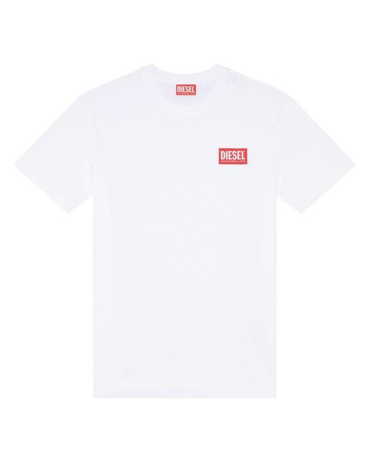 DIESEL T-shirt Met Logoprint in het White
