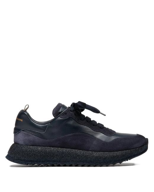 Officine Creative Blue Race Rubrex 101 Leather Sneakers
