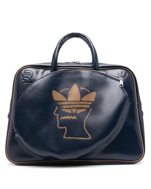 Adidas X Brain Dead ロゴ ボストンバッグ Blue