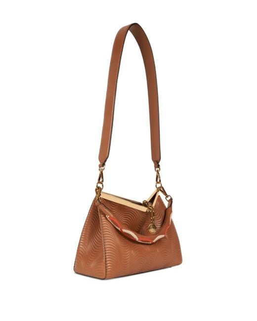 Etro Brown Medium Vela Shoulder Bag