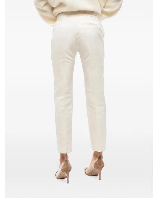 Sa Su Phi Natural Angela Tailored Cropped Trousers