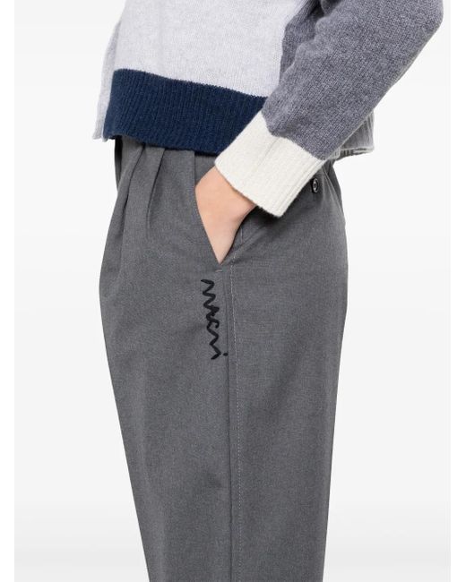 Marni Broek Van Scheerwol in het Gray